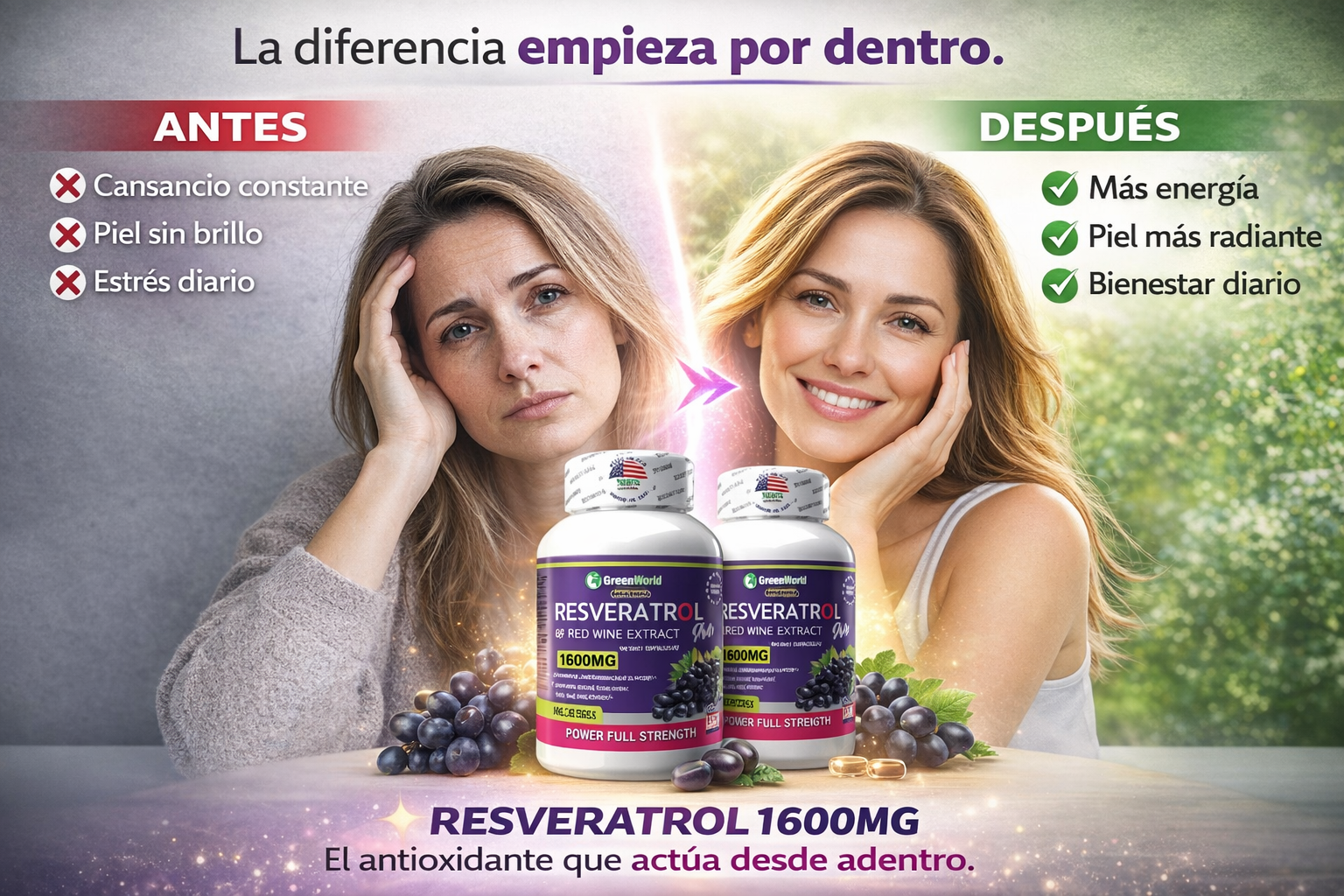 Resveratrol  X100 Sofgels X 2 UNIDADES